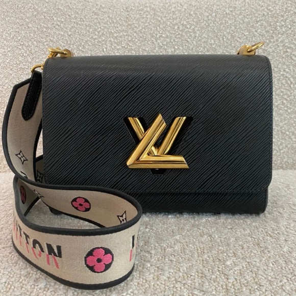 Authentic Louis Vuitton Twist MM Black Epi - Picture 1 of 13